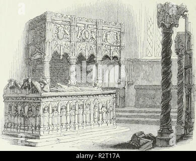 Les salles 'baronnial, édifices pittoresques et anciennes églises d'Angleterre' (1845) Banque D'Images