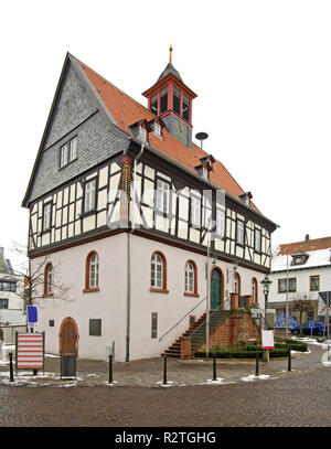 Ancien hôtel de ville de Bad Vilbel. Allemagne Banque D'Images