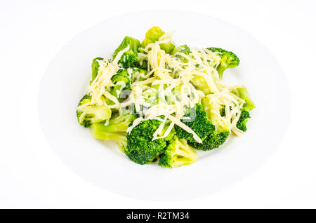 La nourriture végétarienne, saine notion de perte de poids. Le brocoli avec du fromage. Studio Photo Banque D'Images