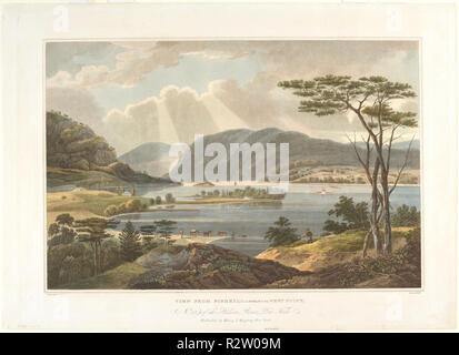 Vue de Fishkill à à West Point. En date du : 1825. Dimensions : image : 35,72 × 53,66 cm (14 1/16 x 21 1/8 in.) : plaque 44,77 × 62,23 cm (17 5/8 x 24 1/2 in.) : feuille 47,31 × 65,72 cm (18 5/8 x 25 7/8 in.). Médium : la main, la gravure et aquatinte sur papier vélin. Musée : National Gallery of Art, Washington DC. Auteur : John Hill après William Guy mur. après William Guy mur. Banque D'Images