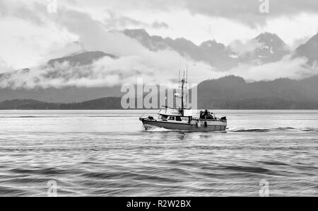 Homer, AK - Aug 23, 2018 : une vue de la baie Kachemak Spit de Homer, Alaska Banque D'Images