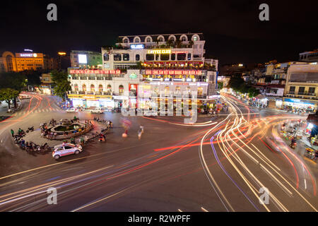 Hanoi célèbre rond-point Banque D'Images