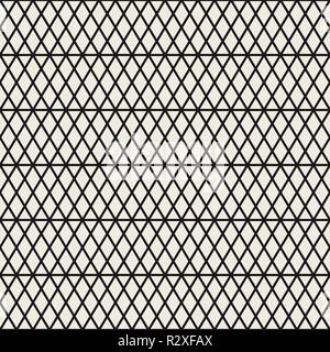 Seamless Vector pattern stripes. Texture moderne élégant avec treillis monochrome. Grille géométrique répétitif rhombus. Conception de réseau simple. Illustration de Vecteur