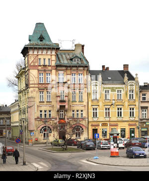 Vieille ville de Bielsko-Biala. Pologne Banque D'Images