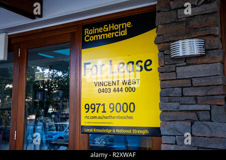 Unité de vente au détail à Sydney commercialisé à louer et à vendre,Sydney, Australie Banque D'Images