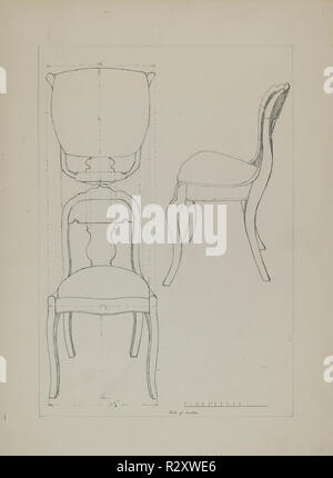 Président. En date du : 1935/1942. Dimensions : hors tout : 30,5 x 22,9 cm (12 x 9 in.). Médium : Plume, encre et mine de plomb sur carton. Musée : National Gallery of Art, Washington DC. Auteur : Américaine du xxe siècle. Banque D'Images