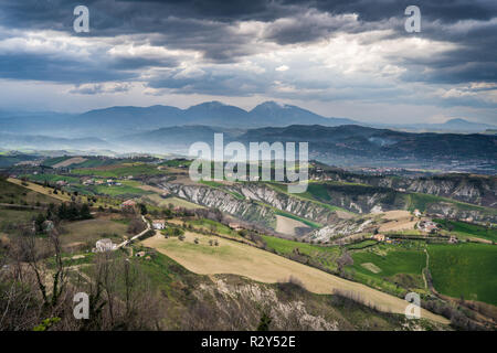 Paysage près de la Crémone, Italie, Europe. Banque D'Images