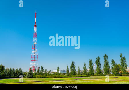 Tour de télévision sur l'Kugran Mamaïev à Volgograd, Russie Banque D'Images