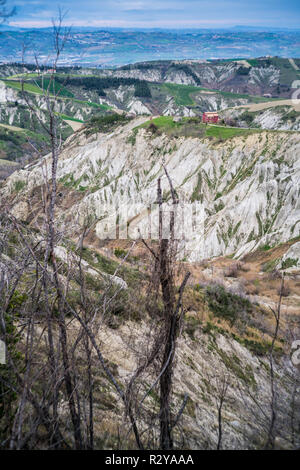 Paysage près de la Crémone, Italie, Europe. Banque D'Images