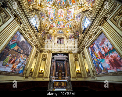 Altemps Chapelle dans la Basilique de Santa Maria in Trastevere - Rome, Italie Banque D'Images