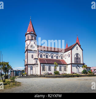 L'église du Sacré-Cœur de Jésus - Puerto Varas, Chili Banque D'Images