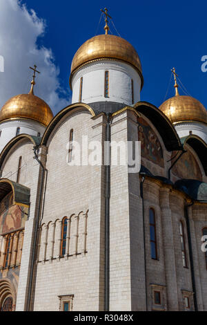 1479 Cathédrale de l'assomption du Kremlin, également connu sous le nom de Cathédrale de la Dormition, Moscou, Russie. Architecte - Aristotele Fioravanti. Banque D'Images