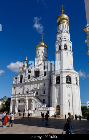 1508 Ivan le Grand clocher et l'hypothèse 1543 beffroi, par l'architecte Petrok Maly Fryazin, à l'intérieur du Kremlin, Moscou, Russie. Banque D'Images
