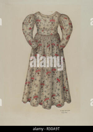 La fille robe de chintz. En date du : 1938. Dimensions : hors tout : 43,2 x 32,5 cm (17 x 12 13/16 in.). Médium : aquarelle et graphite sur papier. Musée : National Gallery of Art, Washington DC. Auteur : Marie Famularo. Banque D'Images