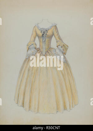 Robe. En date du : ch. 1940. Dimensions : hors tout : 30,5 x 22,8 cm (12 x 9 in.). Technique : graphite, crayon de couleur et gouache sur papier. Musée : National Gallery of Art, Washington DC. Auteur : Jessie M. Benge. Banque D'Images