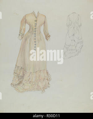 Robe de mariage. En date du : ch. 1937. Dimensions : hors tout : 40 x 32,7 cm (15 3/4 x 12 7/8 in.). Médium : aquarelle et graphite sur papier. Musée : National Gallery of Art, Washington DC. Auteur : Arelia Arbo. Banque D'Images