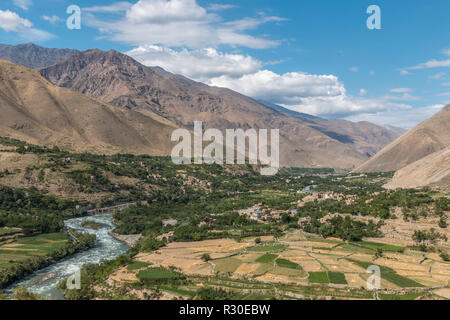 La vallée du Panshir, en Afghanistan Banque D'Images