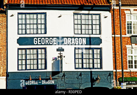 Le George & Dragon, Yarm sur les tés, Angleterre du Nord-Est Banque D'Images