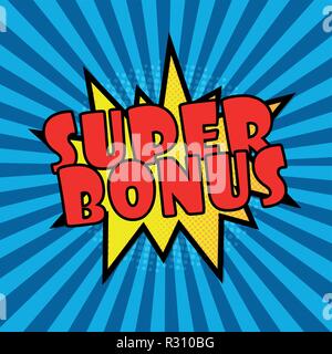 Bulle de dialogue pop comique moderne avec des points Illustration de Vecteur