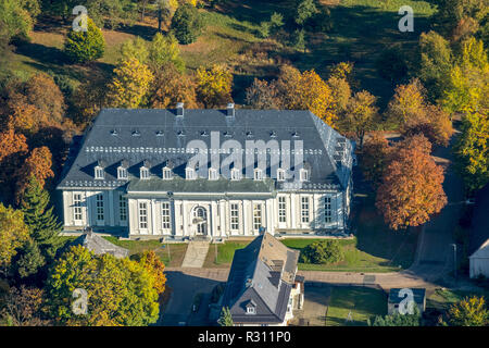 Vue aérienne, Aula Academica, Aulastrasse, Clausthal-Zellerfeld, district de Goslar, Basse-Saxe, Allemagne, Europe, DEU, oiseaux-lunettes de vue, vue aérienne, l'are Banque D'Images