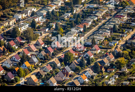 Vue aérienne, quartier résidentiel Aschersleben, cercle Paderborn, Saxe-Anhalt, Allemagne, Europe ,, Saintes, DEU, l'Europe, les oiseaux-lunettes vue aérienne pour la vie Banque D'Images