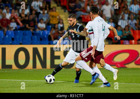 Mendoza, Argentine. 20 Nov 2018. L'Argentine contre le Mexique, match de football amical entre les deux sélectionnés, Malvinas Argentinas Stadium de Mendoza Crédit : Alexis Lloret/Alamy Live News Banque D'Images