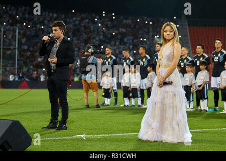 Mendoza, Argentine. 20 Nov 2018. L'Argentine contre le Mexique, match de football amical entre les deux sélectionnés, Malvinas Argentinas Stadium de Mendoza Crédit : Alexis Lloret/Alamy Live News Banque D'Images