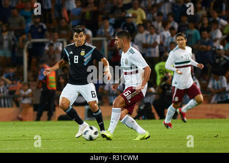 Mendoza, Argentine. 20 Nov 2018. L'Argentine contre le Mexique, match de football amical entre les deux sélectionnés, Malvinas Argentinas Stadium de Mendoza Crédit : Alexis Lloret/Alamy Live News Banque D'Images