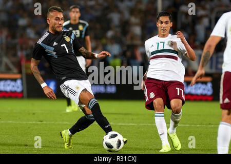 Mendoza, Argentine. 20 Nov 2018. L'Argentine contre le Mexique, match de football amical entre les deux sélectionnés, Malvinas Argentinas Stadium de Mendoza Crédit : Alexis Lloret/Alamy Live News Banque D'Images