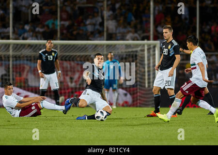 Mendoza, Argentine. 20 Nov 2018. L'Argentine contre le Mexique, match de football amical entre les deux sélectionnés, Malvinas Argentinas Stadium de Mendoza Crédit : Alexis Lloret/Alamy Live News Banque D'Images