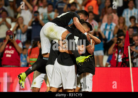 Mendoza, Argentine. 20 Nov 2018. L'Argentine contre le Mexique, match de football amical entre les deux sélectionnés, Malvinas Argentinas Stadium de Mendoza Crédit : Alexis Lloret/Alamy Live News Banque D'Images