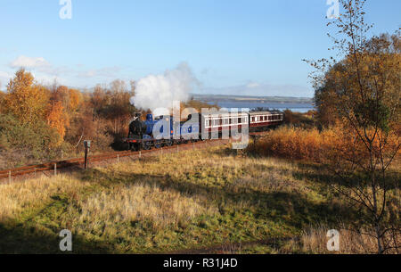 828 chefs loin de Bo'ness sur le Bo'ness et Kinneil Railway Banque D'Images