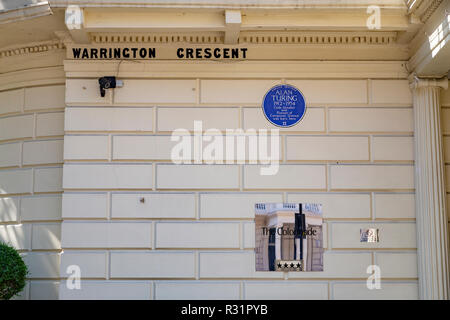 Ancien hôpital de maternité et de naissance d'Alan Turing, informaticien, Warrington Crescent, London, England, United Kingdom Banque D'Images