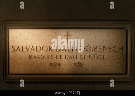 Figueres, Espagne - 17 juin 2014 : Salvador Dali tombe à Figeras. Salvador Dali est un célèbre artiste et peintre Banque D'Images