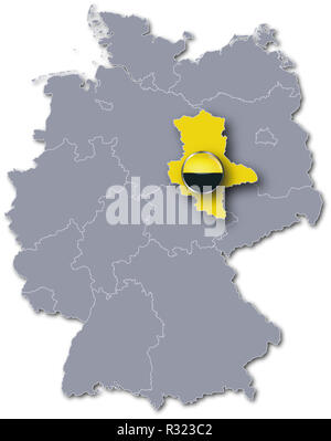Land sachsen-anhalt Banque D'Images