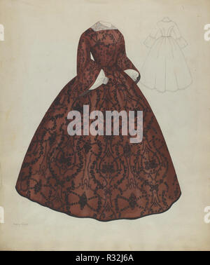 Robe. En date du : ch. 1938. Dimensions : hors tout : 45,4 x 38,5 cm (17 7/8 x 15 3/16 po.). Médium : aquarelle et graphite sur papier. Musée : National Gallery of Art, Washington DC. Auteur : Nancy Crimi. Banque D'Images