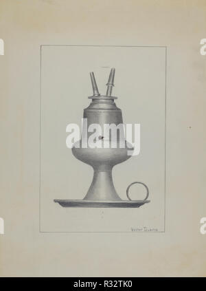 Lampe. En date du : ch. 1937. Dimensions : hors tout : 29,6 x 23 cm (11 5/8 x 9 1/16 in.). Médium : graphite sur papier. Musée : National Gallery of Art, Washington DC. Auteur : Hester Duany. Banque D'Images