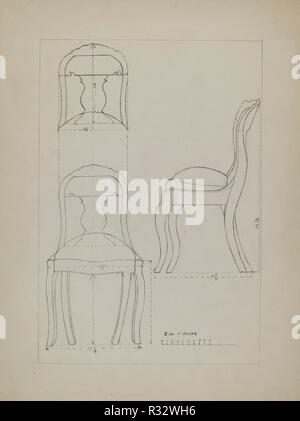 Président. En date du : 1935/1942. Dimensions : hors tout : 30,5 x 22,9 cm (12 x 9 in.). Médium : Plume, encre et mine de plomb sur carton. Musée : National Gallery of Art, Washington DC. Auteur : Américaine du xxe siècle. Banque D'Images