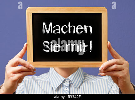 Joignez-vous à nous ! Banque D'Images