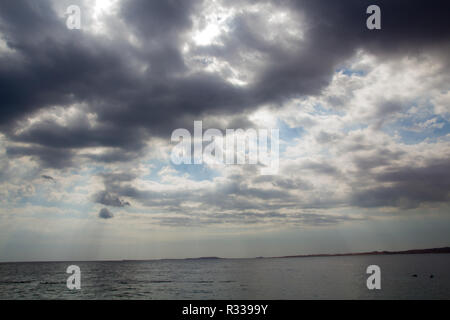 El-Shaikh Sharm, Egypte - Novembre 2, 2018 :- photo pour mer rouge dans la ville égyptienne de Charm el-Cheikh, où l'eau et les nuages. montrant Banque D'Images