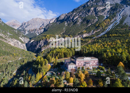 Spa de Bormio, l'eau thermale en Valteline - province de Sondrio Banque D'Images