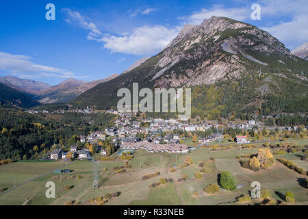 Valdidentro, vallée de montagne en Valteline Banque D'Images