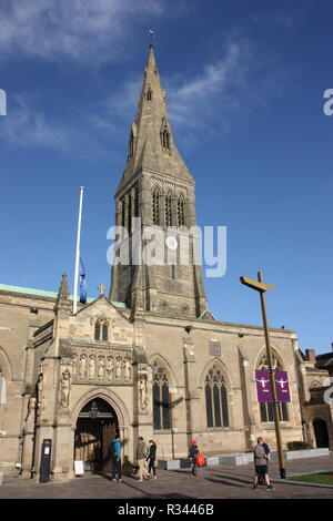 De la cathédrale Saint Martin à Leicester la sépulture du roi Richard III Banque D'Images