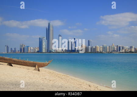 La ville d'Abu Dhabi Banque D'Images