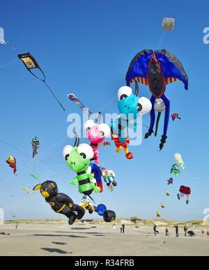 8. kite festival on tour,Sankt Peter-ording,Schleswig-Holstein Banque D'Images