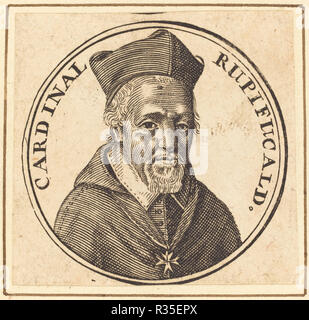 François La Rochefoucauld. Fiche technique Dimensions : (découpés à l'intérieur d'une plaque mark) : 4,3 x 4,5 cm (1 11/16 x 1 3/4 in.). Technique : gravure sur bois sur papier ; prévue. Musée : National Gallery of Art, Washington DC. Auteur : Michel Lasne. Banque D'Images