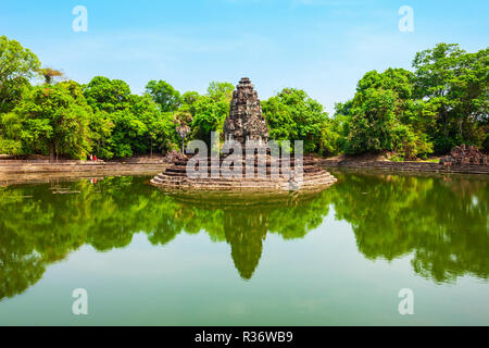 Neak Pean est un temple à Angkor à Siem Reap au Cambodge Banque D'Images