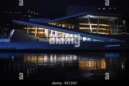 Une vue générale de l'Opéra d'Oslo à Oslo, Norvège. Banque D'Images