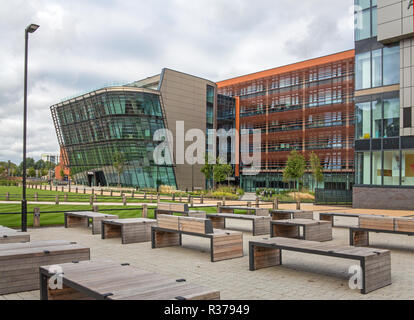 Vijay Patel, bâtiment de l'Université De Montfort, Leicester, Angleterre. Banque D'Images