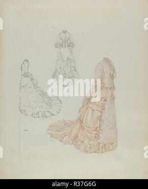 Robe de mariage. En date du : ch. 1937. Dimensions : hors tout : 44 x 36,3 cm (17 5/16 x 14 5/16 in.). Médium : aquarelle et graphite sur papier. Musée : National Gallery of Art, Washington DC. Auteur : Arelia Arbo. Banque D'Images